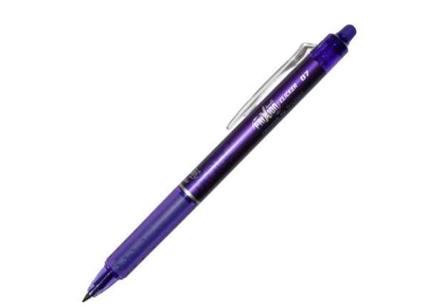 Immagine di Penna a sfera a scatto Frixionball Clicker - punta 0,7mm - viola - Pilot