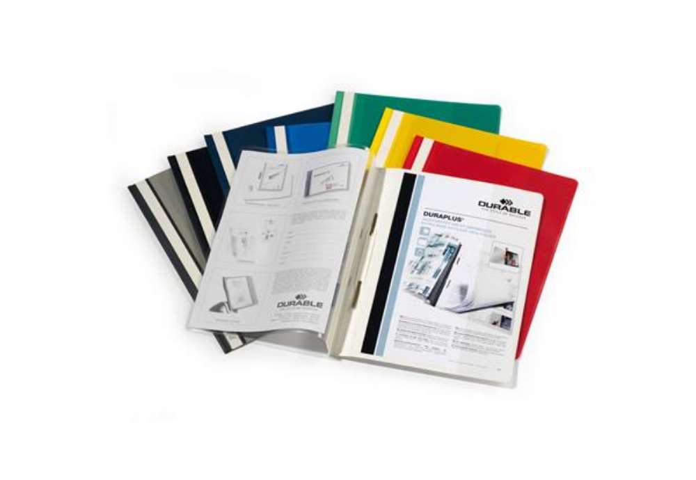 Immagine di Cartellina ad aghi Duraplus - A4 - PP - bianco - Durable