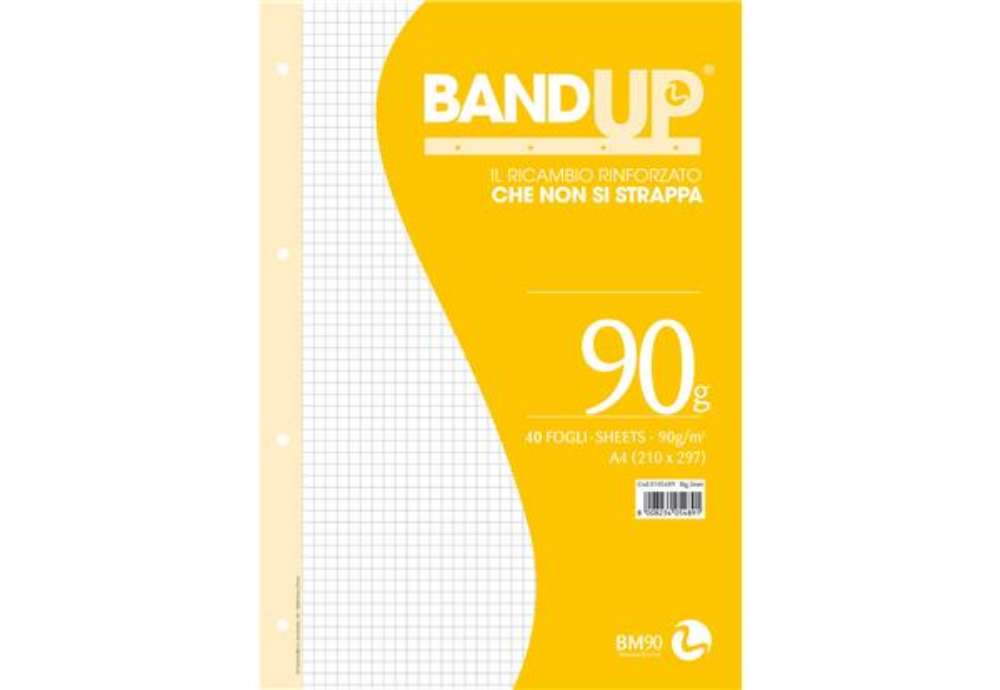 Immagine di Ricambi BandUp forati rinforzati - A4 -  5mm - 90gr - BM - conf. 40 pezzi