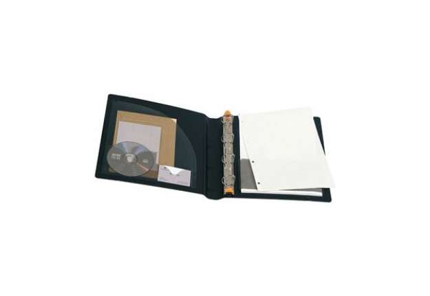 Immagine di Raccoglitore Exabinder Exactive - 4 anelli a D 30 mm - 29,7x24,2 cm - PPL - nero - Exacompta