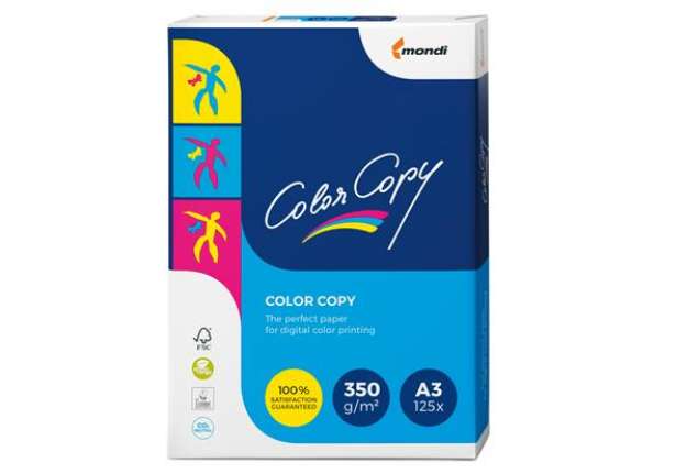 Immagine di Carta Color Copy - A3 - 350 gr - bianco - Mondi - conf. 125 fogli