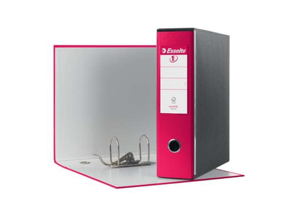 Immagine di Registratore Eurofile G53 - dorso 8 cm - commerciale 23 x 30 cm - fucsia - Esselte