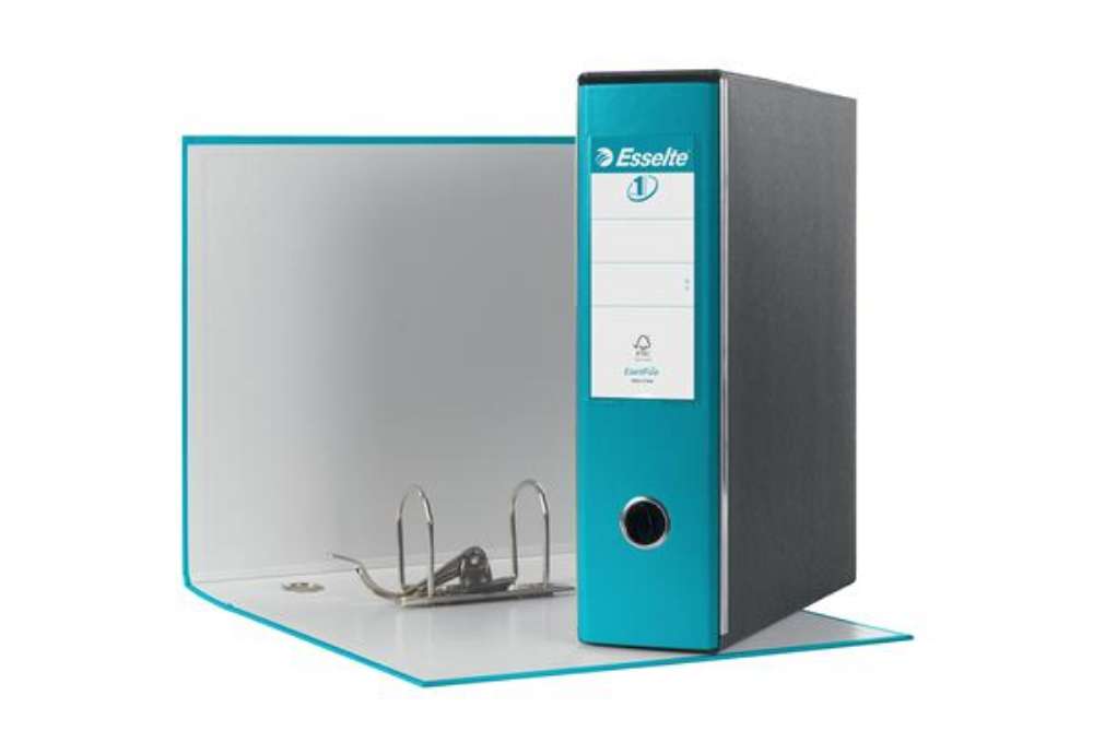 Immagine di Registratore Eurofile G53 - dorso 8 cm - commerciale 23 x 30 cm - turchese - Esselte