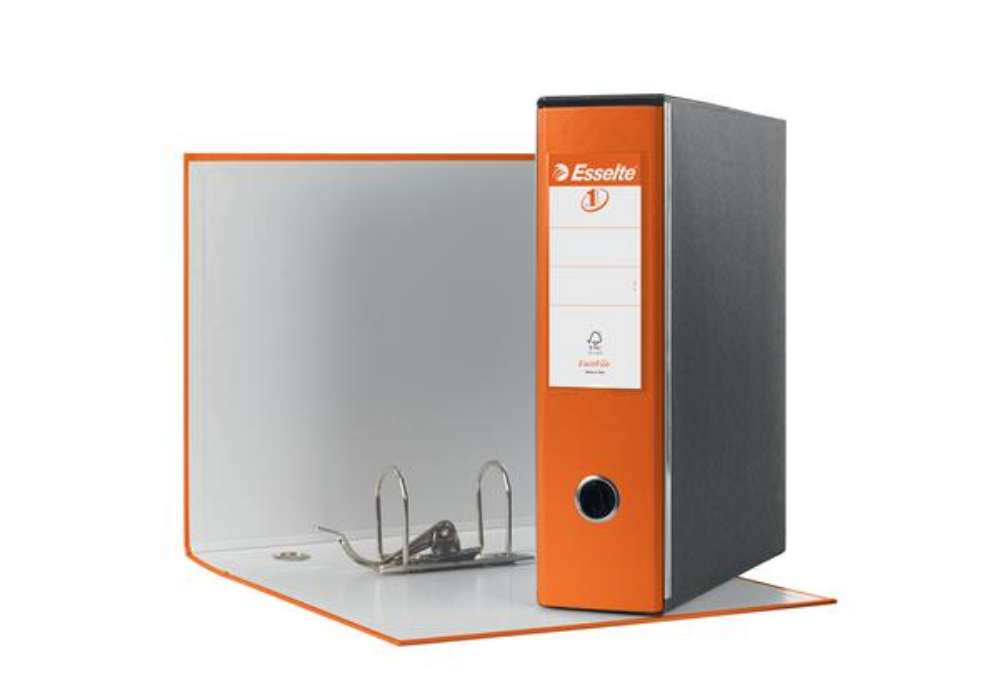 Immagine di Registratore Eurofile G53 - dorso 8 cm - commerciale 23 x 30 cm - arancione - Esselte
