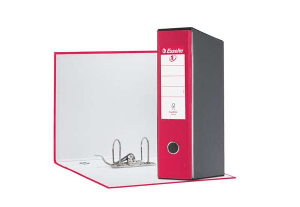 Immagine di Registratore Eurofile G55 - dorso 8 cm - protocollo 23 x 33 cm - fucsia - Esselte