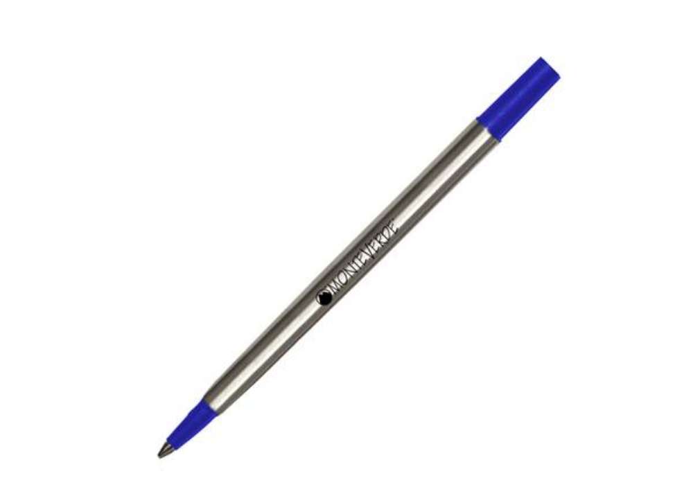 Immagine di Refill in metallo per roller Parker - punta fine  - blu - Monteverde - conf. 2 pezzi