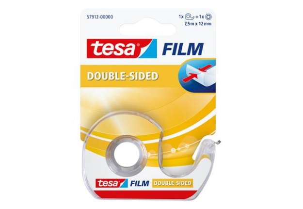 Immagine di Nastro biadesivo Tesa Film - in chiocciola - 1,2 cm x 7,5 m - trasparente - Tesa