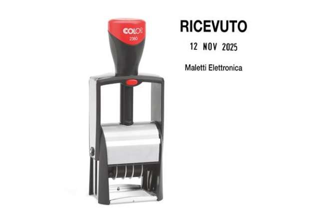Immagine di Timbro Datario Classic Line 2360 - 5 righe - 3 x 4,5 cm - autoinchiostrante - Colop