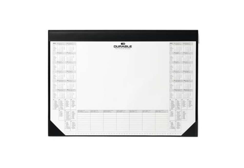 Immagine di Sottomano - con blocco appunti da 25 fogli - 59 x 42 cm - nero - Durable