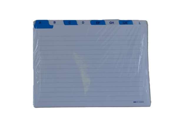 Immagine di Schede - rubrica A/Z -  17x24 cm (orizzontale) - bianco - Edipro