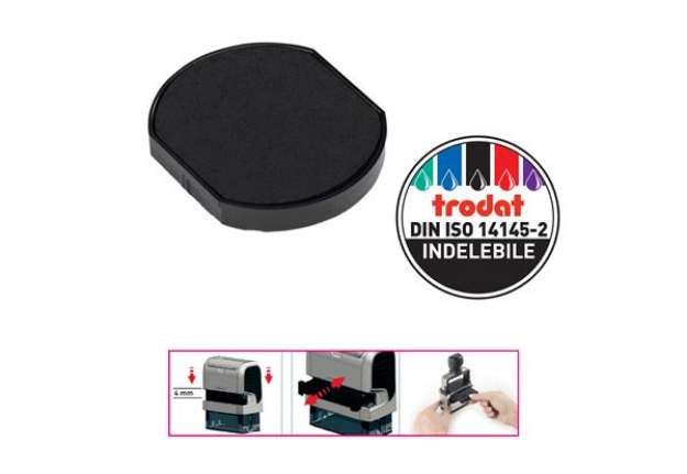 Immagine di Tampone di ricambio 6/46040 - nero - Trodat - conf. 2 pezzi