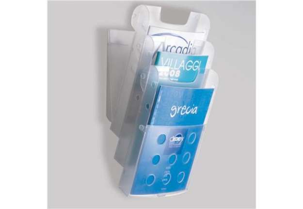 Immagine di Vaschette portariviste da parete - Tecnostyl - set 3 tasche A4