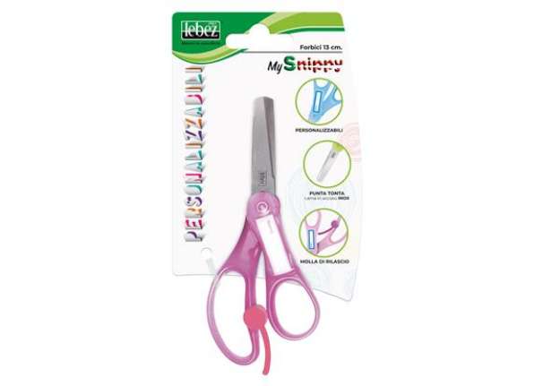 Immagine di Forbice Snippy - personalizzabile - punta tonda - 13 cm - lama acciaio - colori assortiti - Lebez