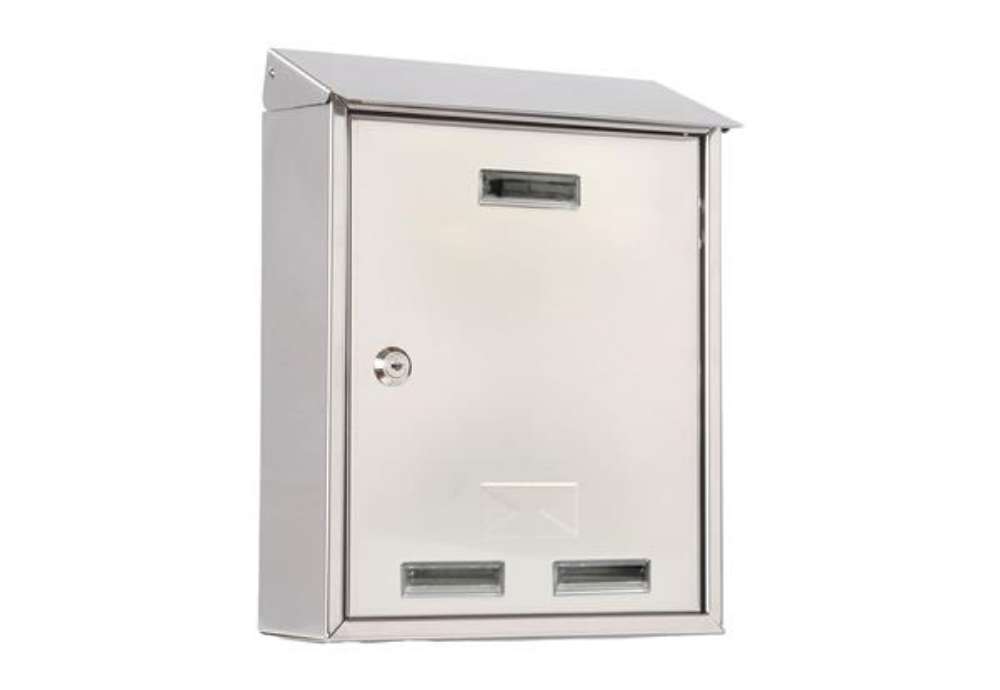 Immagine di Cassetta postale Elios Steel - 35 x 45 x 15 cm - acciaio inox - Metalplus