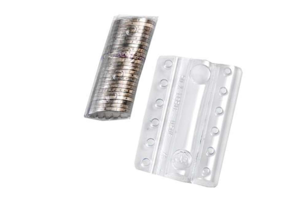 Immagine di Blister portamonete - 1 cent - trasparente - Iternet - sacchetto da 100 blister