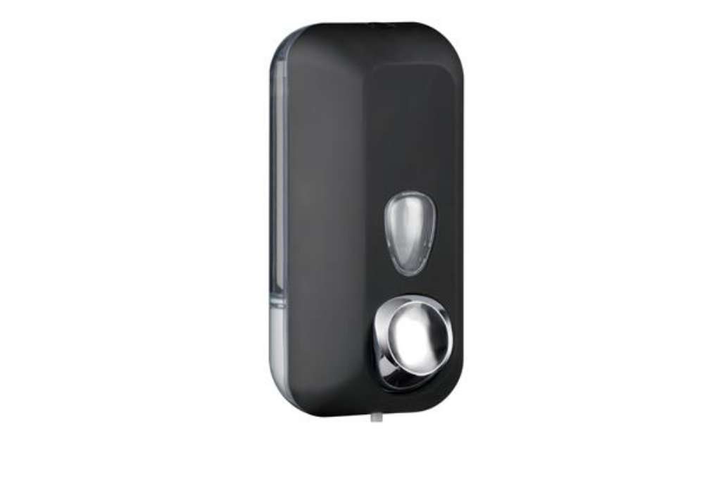 Immagine di Dispenser sapone EColored - murale - capacità 0,55 L - vesuvian black - Mar Plast