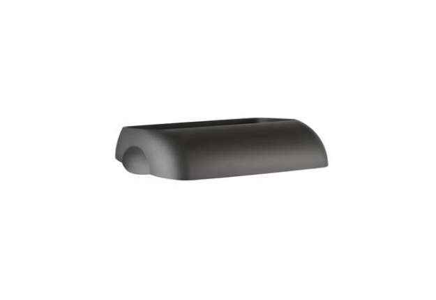 Immagine di Coperchio per cestino gettacarte Soft Touch - 33,5x22,5x9 cm - 23 L - nero - Mar Plast