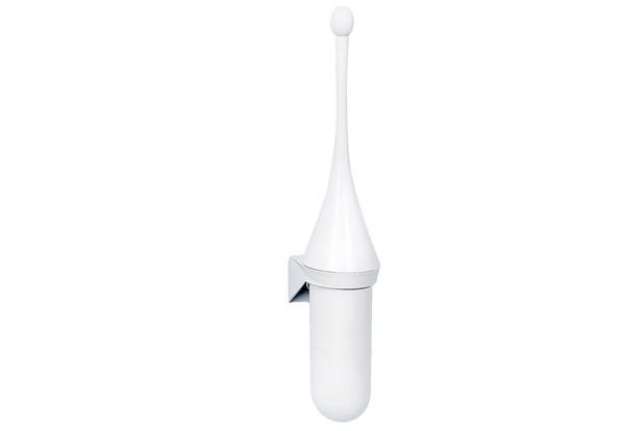 Immagine di Portascopino per bagno - da parete - ABS - 7,2x15x48 cm - bianco - Mar Plast