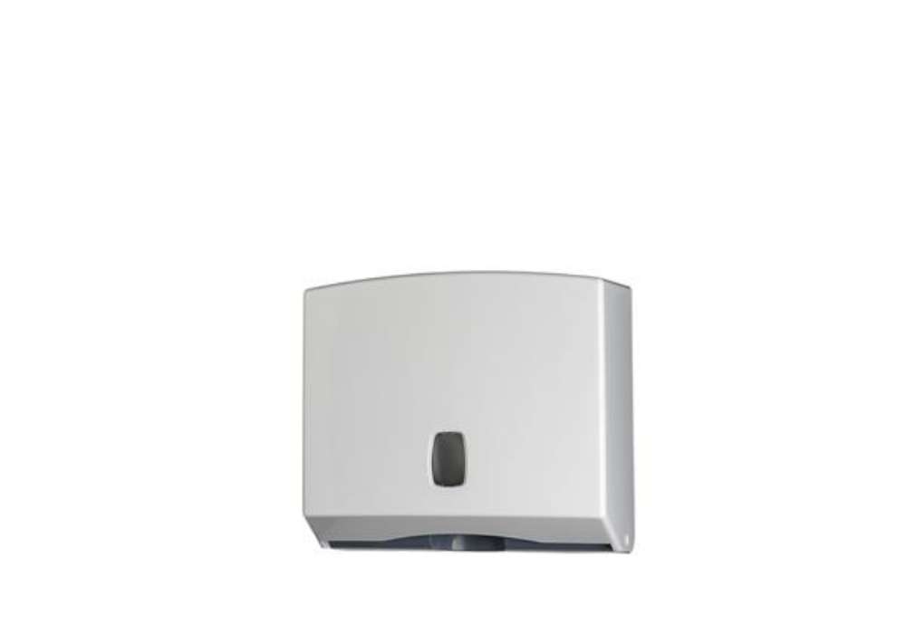 Immagine di Dispenser asciugamani piegati C/Z/M Basica - 25x9,2x22 cm - bianco/grigio - Medial