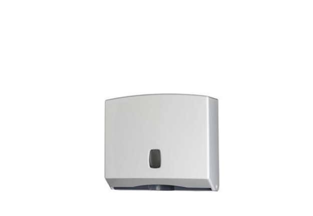 Immagine di Distributore asciugamani piegati Basica - 25x9,2x22 cm - bianco/grigio - Medial International