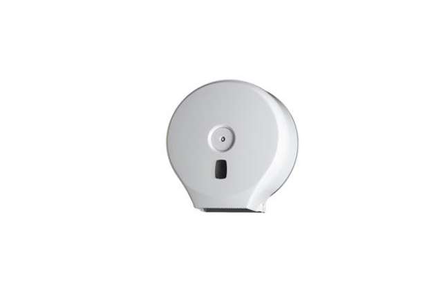 Immagine di Distributore Basica per carta igienica in rotoli Mini Jumbo - 28,2x12x29,4 cm - bianco - Medial Inte