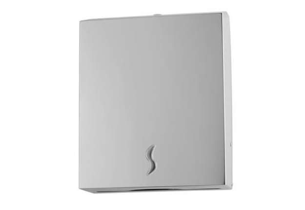 Immagine di Distributore asciugamani piegati Brinox - 28x10,2x36,5 cm - acciaio inox - capacit? 400 fogli - grig