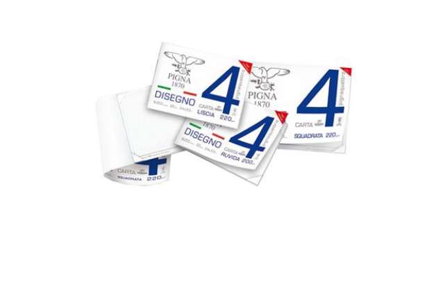 Immagine di Blocco Pigna4 - 240x330mm - 4 angoli - 20fg - 200gr - liscio squadrato - Pigna
