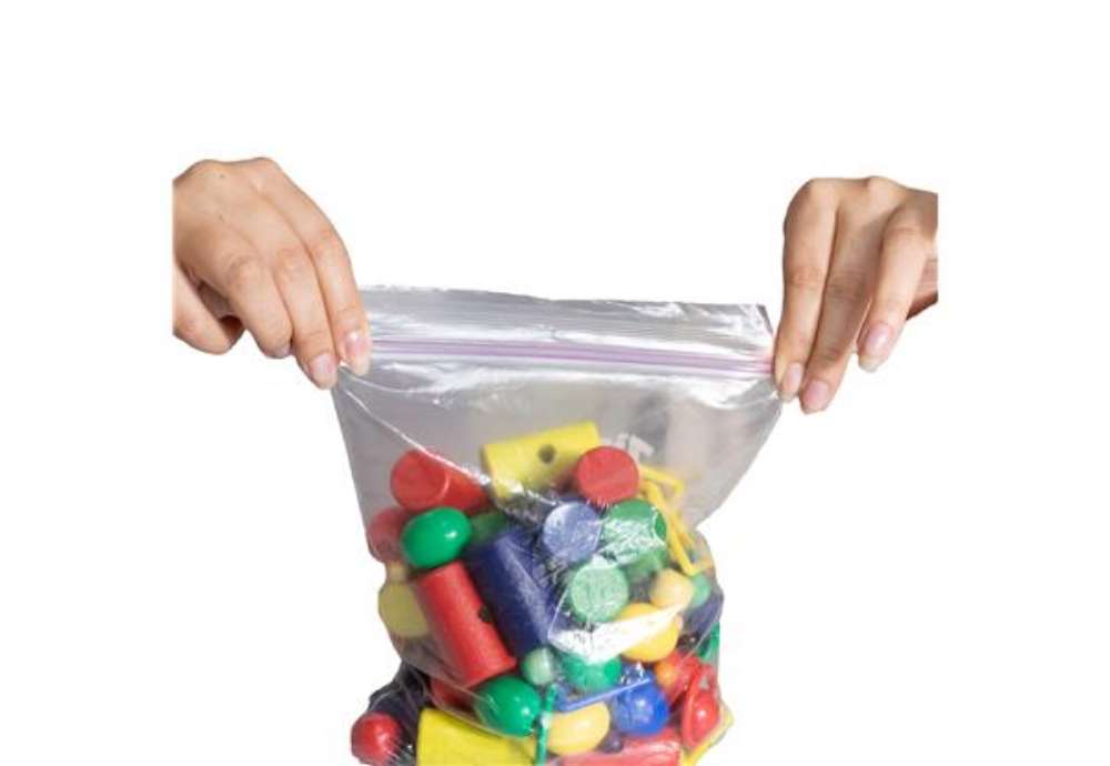 Immagine di Sacchetti Zip - 10 x 15 cm - 45 micron - LDPE - trasparente - Viva - conf. 100 pezzi