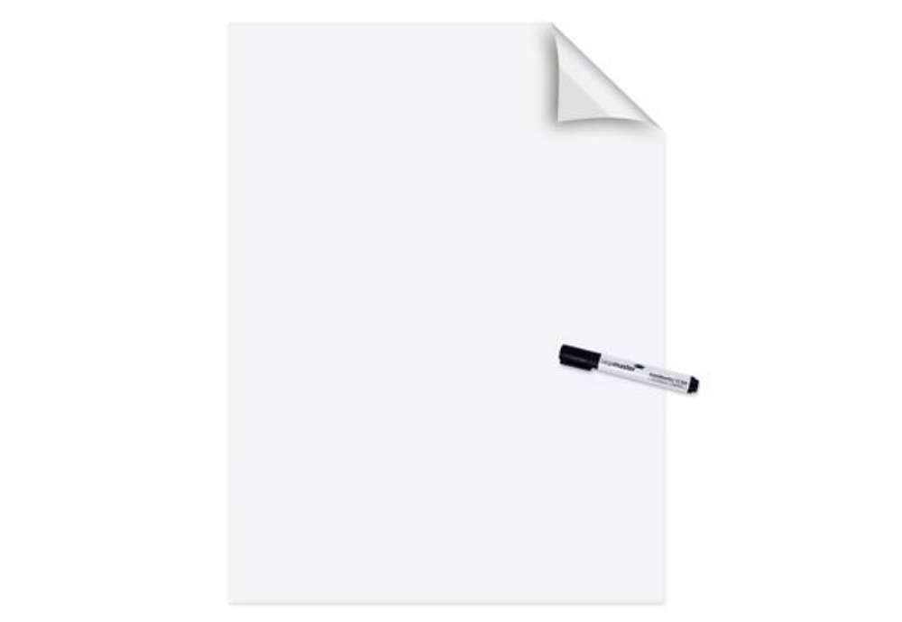 Immagine di Fogli elettrostatici Magic Chart - 60 x 80 cm - bianco lucido - Legamaster - rotolo da 25 pezzi