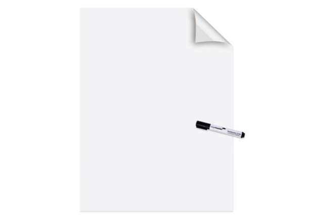 Immagine di Fogli elettrostatici Magic Chart - 60 x 80 cm - bianco lucido - Legamaster - rotolo da 25 pezzi