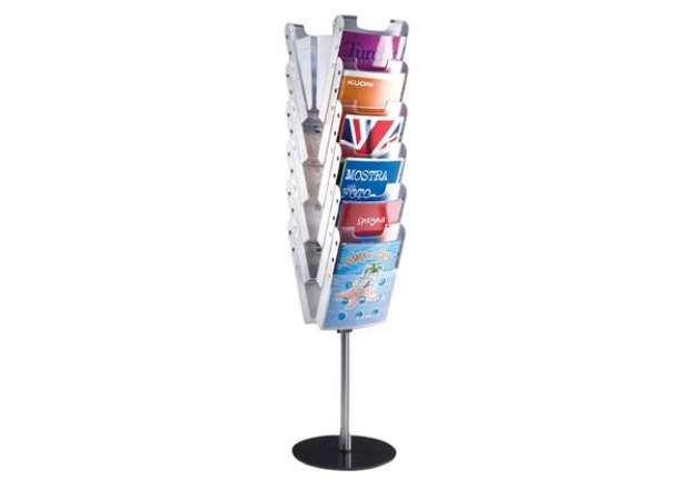 Immagine di Portadepliant da terra Easy Stacker - 12 tasche A4 - Tecnostyl