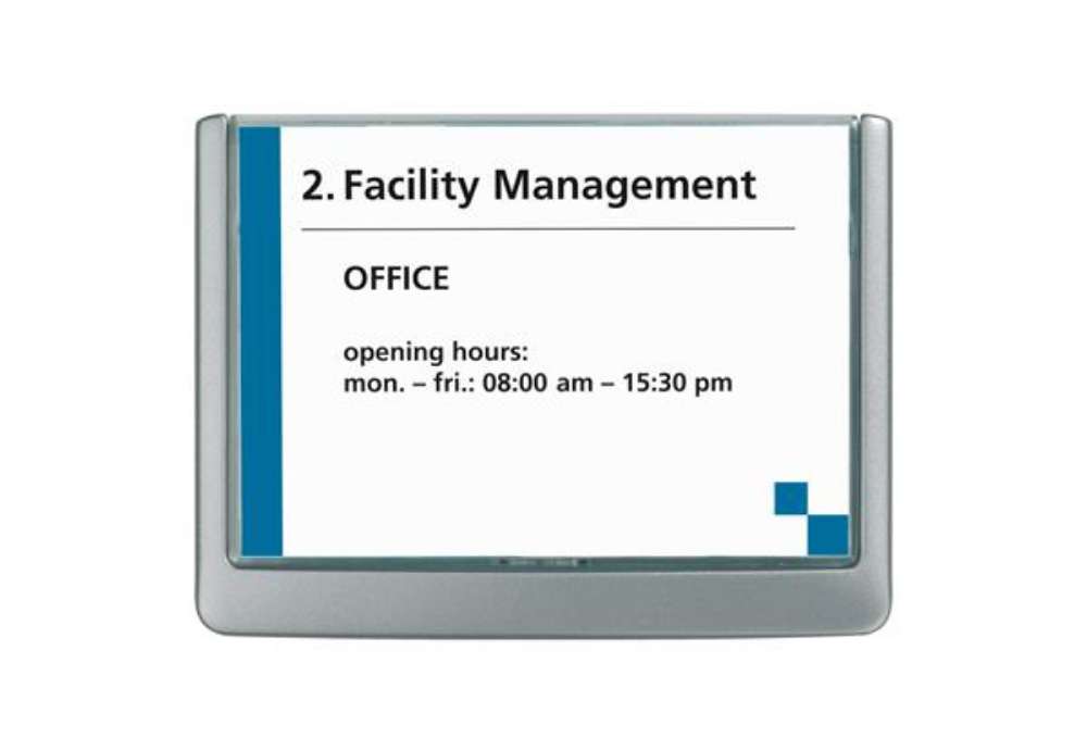 Immagine di Targa per porte/pareti Click Sign - 14,9 x 10,6 cm - Durable