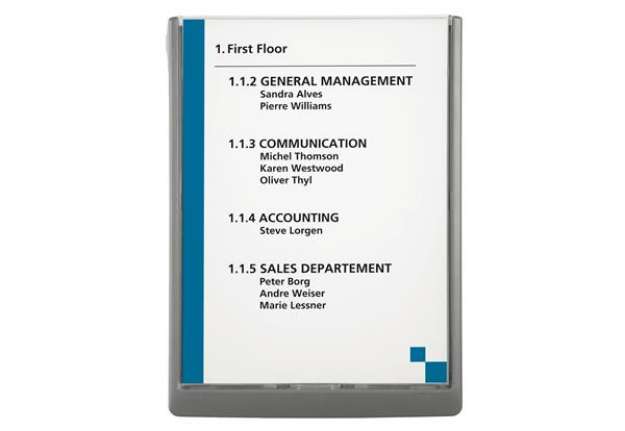 Immagine di Targa per porte/pareti Click Sign - 21  x  29,7 cm (A4) - Durable