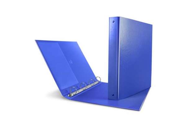 Immagine di Raccoglitore Nettuno - 4 anelli a D 17 mm - dorso 3 cm - 22x30 cm - blu - Sei Rota