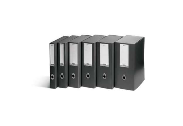 Immagine di Scatola progetto Plus Vip - 34,5x24,5 cm - dorso 10 cm - grigio antracite - Fellowes