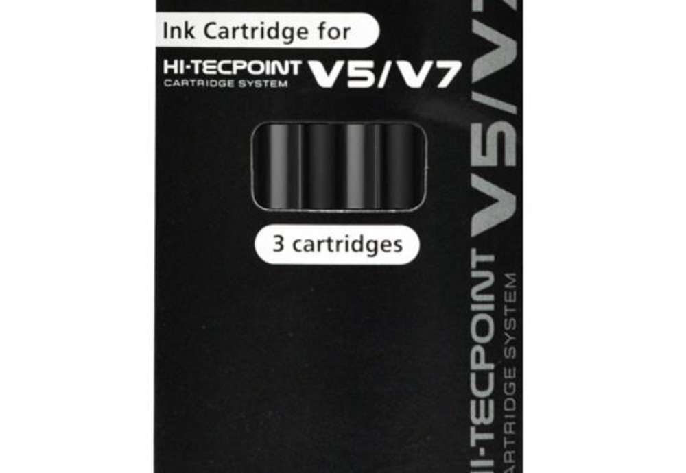 Immagine di Refill Hi Tecpoint V5/V7 ricaricabile begreen - nero - Pilot - conf. 3 pezzi