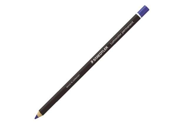 Immagine di Matita Lumocolor Glasochrom - permanente  - blu - Staedtler