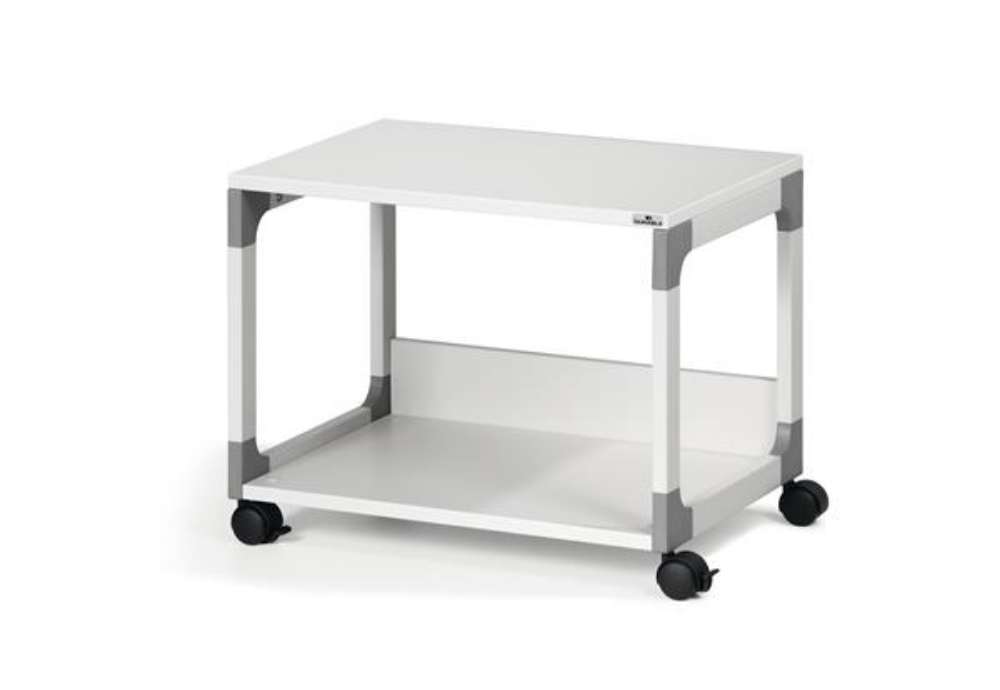Immagine di Mobile/carrello Multifunzione System 48 - con ruote - 2 ripiani - 60 x 43,2 x 47,7 cm - grigio - Dur