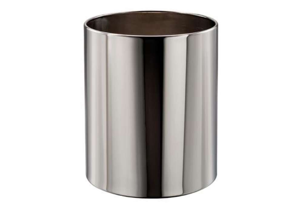 Immagine di Cestino gettacarte Getsi - diametro 23 cm - H 28 cm - 12,5 L - inox brillante - Medial