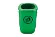 Immagine di Gettacarte Classic - da esterni - 40,4 x 34,8 x 74,5 cm - 50 L - verde - Medial International