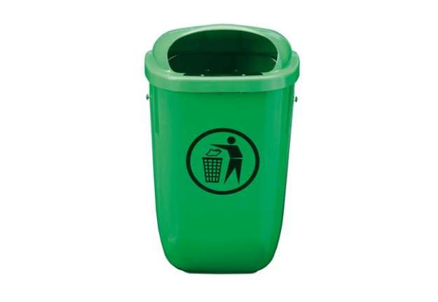 Immagine di Gettacarte Classic - da esterni - 40,4 x 34,8 x 74,5 cm - 50 L - verde - Medial International