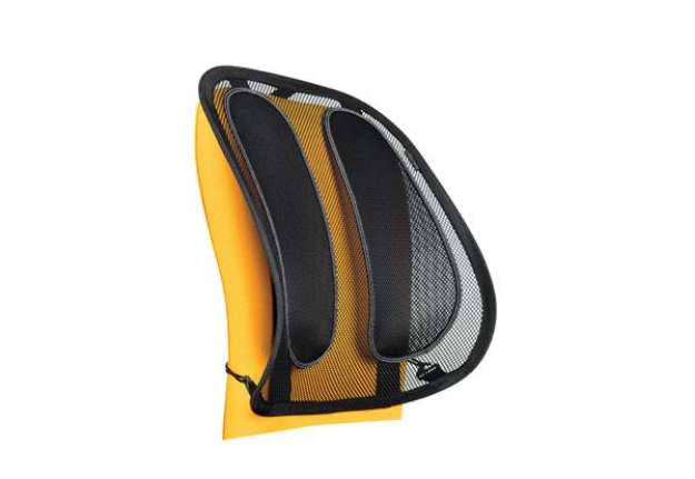 Immagine di Supporto schiena Office Suites - 50x45x20 cm - in tessuto a rete - nero - Fellowes