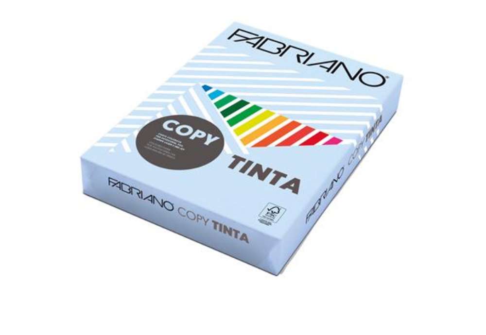 Immagine di Carta Fabriano Colore - A4 - 160 gr - colori tenui celeste - Fabriano - conf. 250 fogli