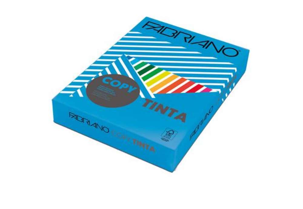 Immagine di Carta Fabriano Colore - A3 - 160 gr - colori forti azzurro - Fabriano - conf. 125 fogli