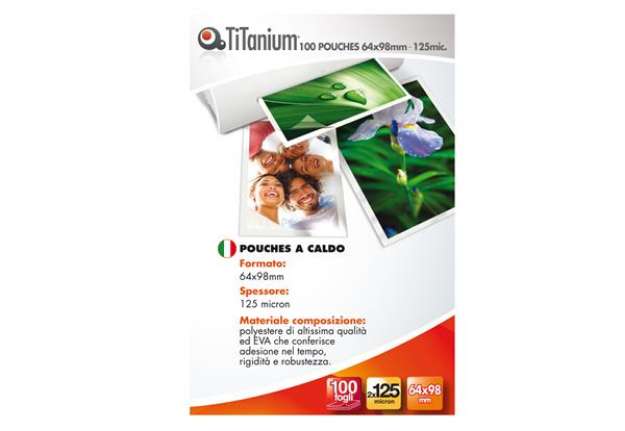 Immagine di Pouches - key card - 64x98 mm - 2x125 micron - Titanium - conf. 100 pezzi