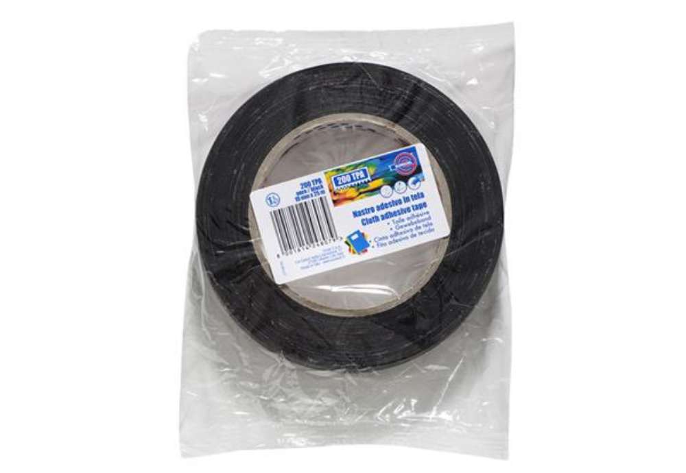 Immagine di Nastro adesivo telato TPA 200 - 19 mm x 25 m - tela plastificata - nero - Eurocel