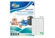 Immagine di Etichette adesive tonde PC4 - in poliestere - laser - permanenti - diametro 25 mm - 70 et/fg - 100 f