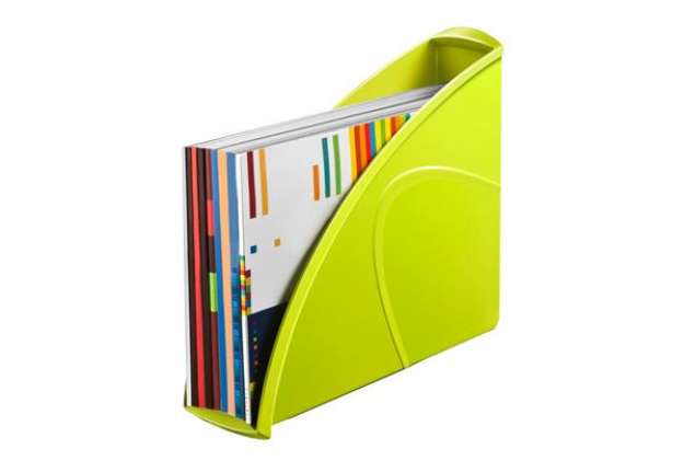 Immagine di Portariviste CepPro Gloss - 26,5 x 31 cm - dorso 8 cm - verde anice - Cep