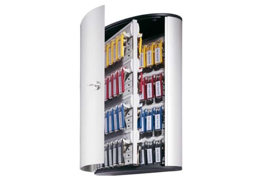 Immagine di Cassetta portachiavi da parete Key Box - 30,2 x 11,8 x 40 cm - 72 posti - grigio - Durable