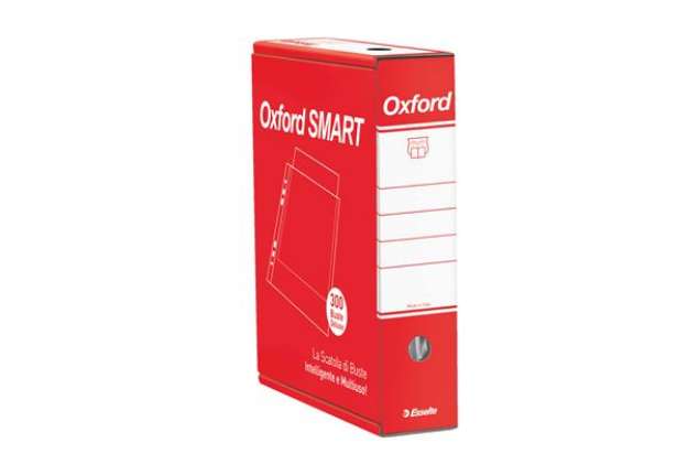 Immagine di Buste forate Oxford Smart - De Luxe - buccia - 22x30 cm - trasparente - Esselte - conf. 300 pezzi